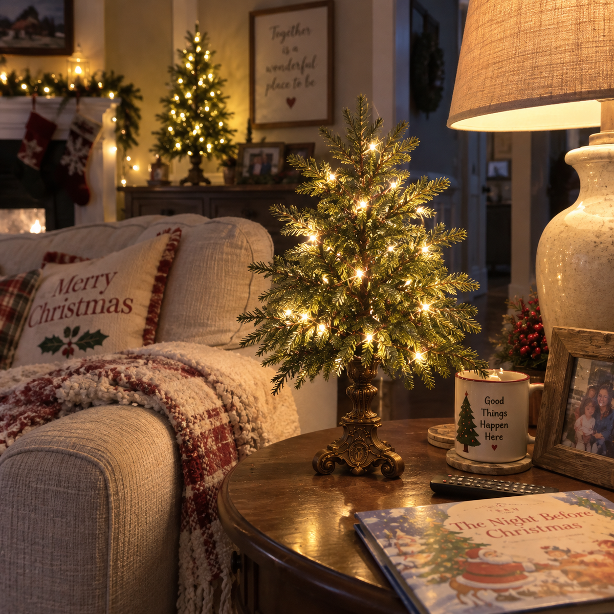 🎄 Vintage Christmas Forest | Tabletop Tree Collection