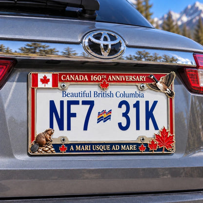 🍁🚗 Canada 160™ | 1867–2027 Commemorative Metal License Plate Frame