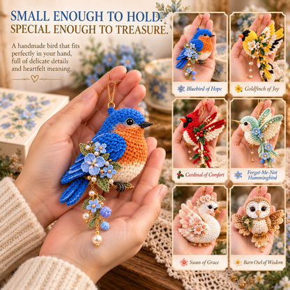 ⏰Limited Stock 50% OFF -  🧶 DIY Crochet Bird Ornament Kit Collection | Comfort, Hope & Grace