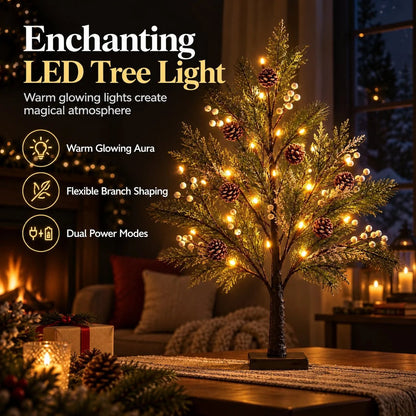 🎄✨ Evergreen Glow™ | Elegant LED Tree Lamp