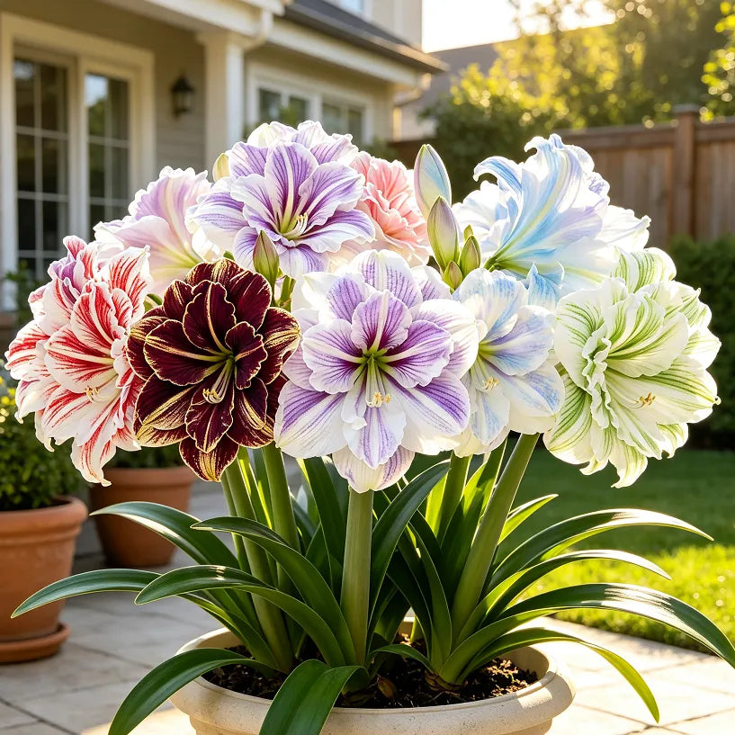 🌺  Giant Double Amaryllis – Bold Indoor Flower Bulbs
