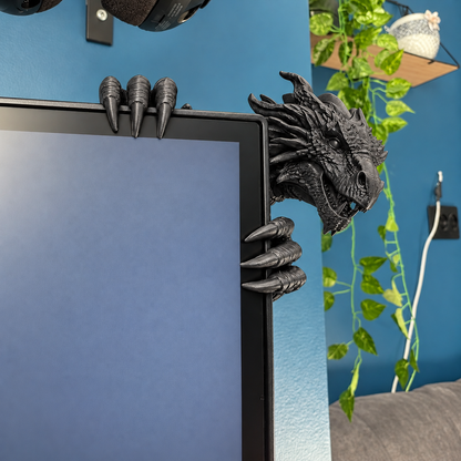 🐉 Perched Above Your Game | Fantasy Dragon Screen Figurine