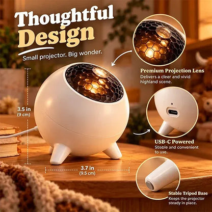 ✨🐮 Cozy Highland Light™ | Highland Cow Room Projector