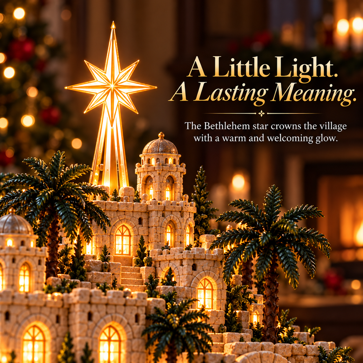 ✝️ The First Christmas Night | Illuminated Bethlehem Village