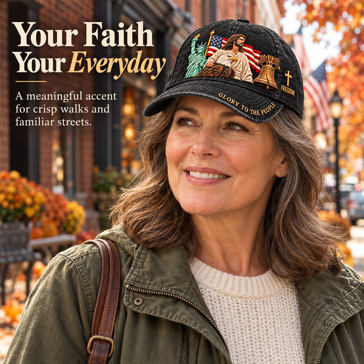 🇺🇸✝️ Faith & Freedom Heritage Cap – Embroidered American Hat