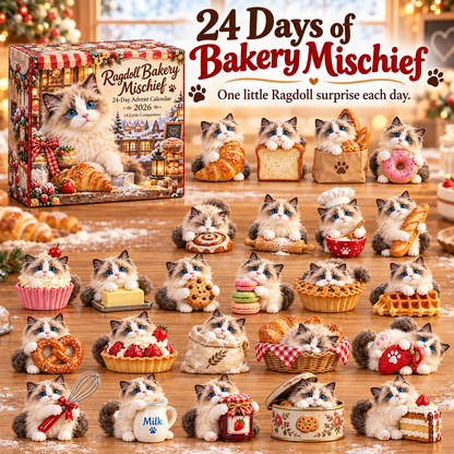 🐱 Ragdoll Bakery Mischief 24 Day Advent Calendar 🎄🥐