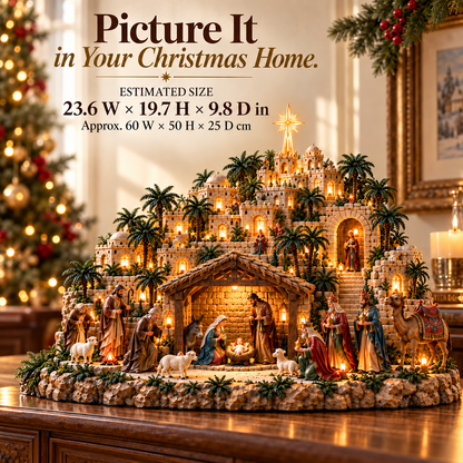 ✝️ The First Christmas Night | Illuminated Bethlehem Village