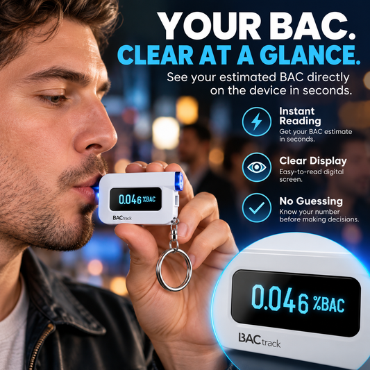 🚗 Smart BAC Breathalyzer -BAC Test & Zero-Line Tracking