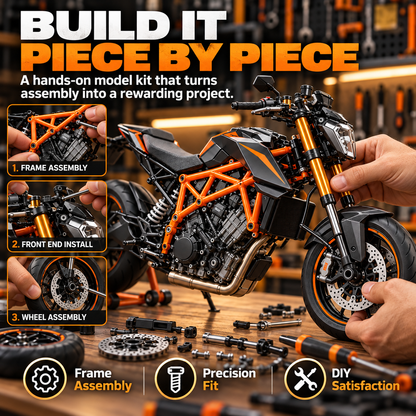 🔥 LAST DAY 49% | 🏍️ Build It. Fuel It. Ride the Mechanics | 1:6 Motorcycle Model Kit