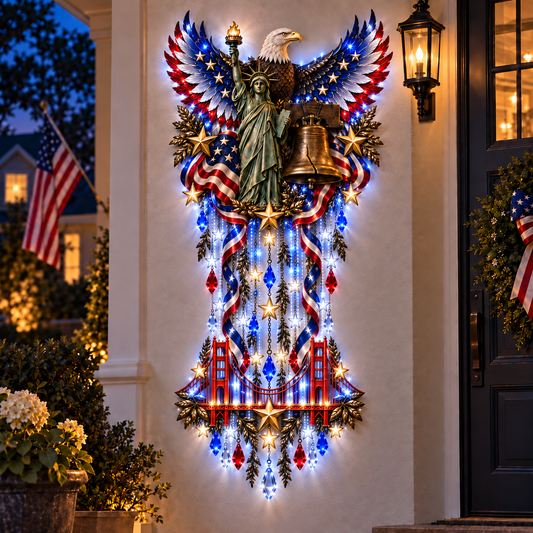 🇺🇸🦅 Liberty Eagle Cascade™ | LED Patriotic Wall Light