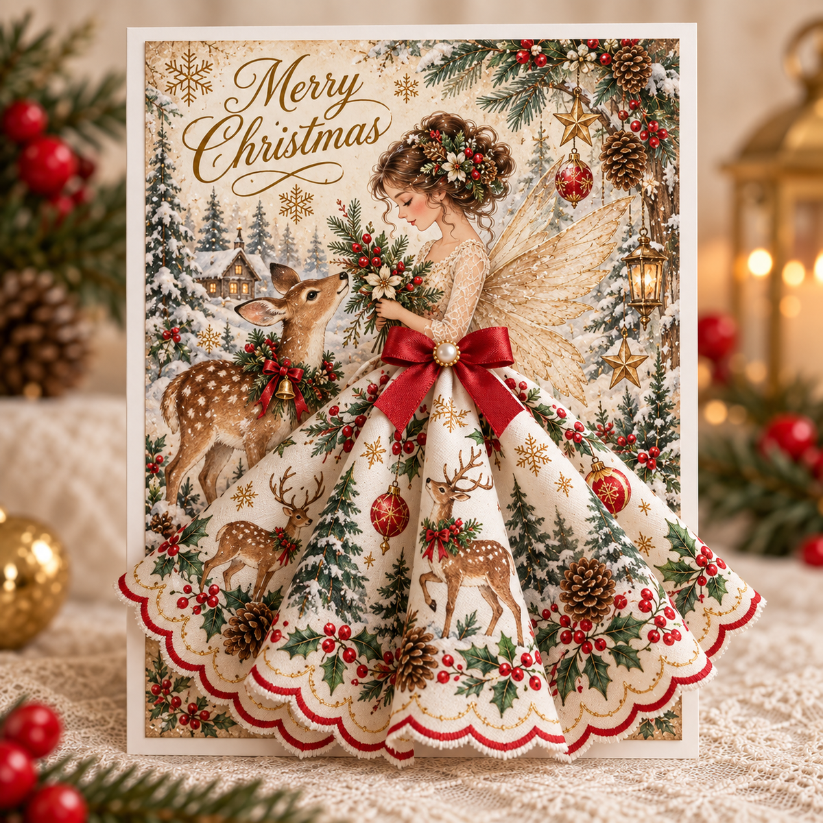 ✨💌 3D Christmas Angel Keepsake Card—A special holiday gift to cherish