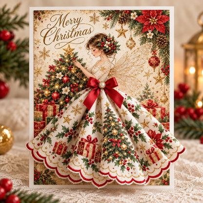 ✨💌 3D Christmas Angel Keepsake Card—A special holiday gift to cherish