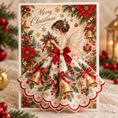 ✨💌 3D Christmas Angel Keepsake Card—A special holiday gift to cherish