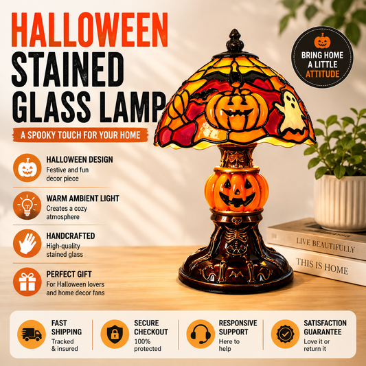 🎃 Pumpkin After Dark | Glowing Resin Halloween Night Light ✨