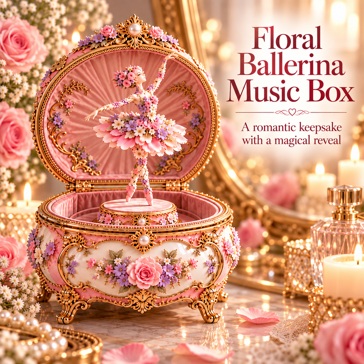 🌸🩰 Ballerina in Bloom™ | Magical Butterfly Music Box