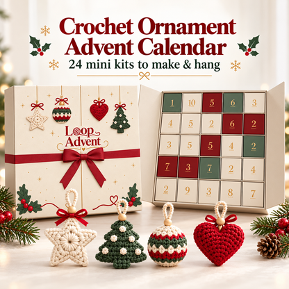 🎁🧶 Merry Stitch Advent™ | 24-Day Crochet Ornament Calendar