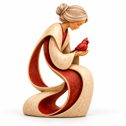 🔥 LAST DAY 50% OFF ❤️🐦 Love Passed Down – Granddaughter Cardinal Sculpture