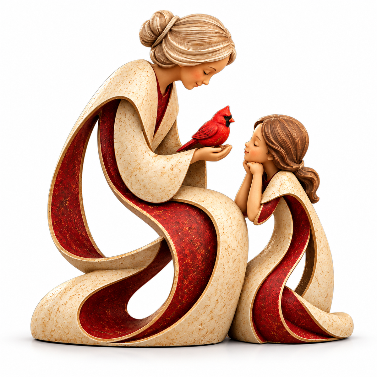 🔥 LAST DAY 50% OFF ❤️🐦 Love Passed Down – Granddaughter Cardinal Sculpture
