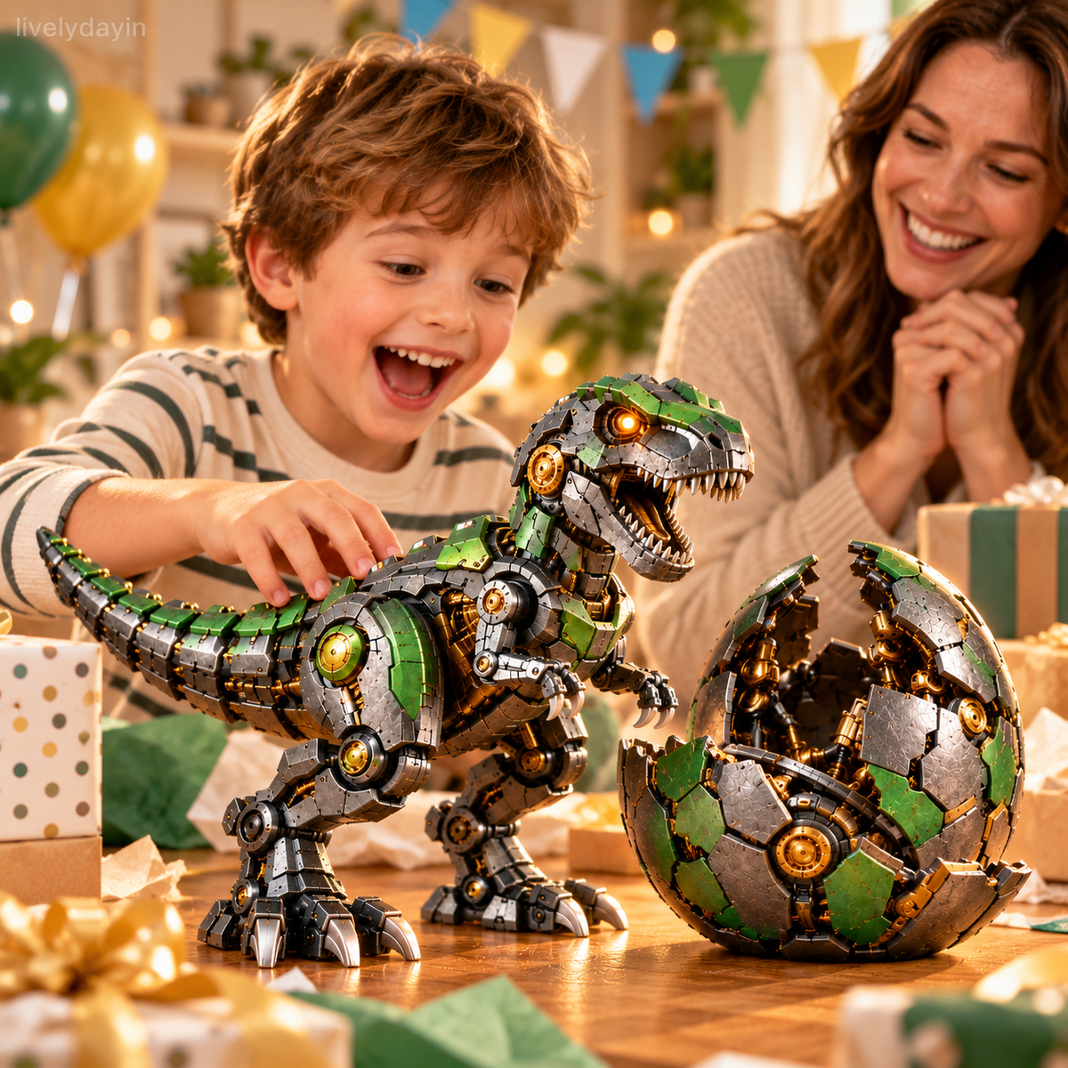 💚🦖 Mechanical T-Rex Egg – From Mysterious Egg to Mighty Robotic Dinosaur! 🥚💚