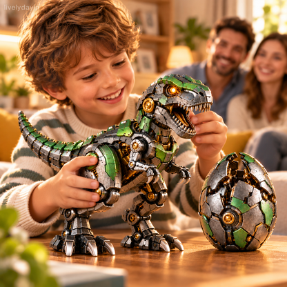 💚🦖 Mechanical T-Rex Egg – From Mysterious Egg to Mighty Robotic Dinosaur! 🥚💚