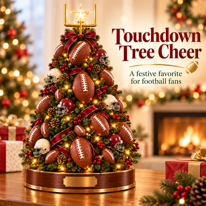 🎄 Lighted Sports Christmas Tree – Football, Golf & Baseball Holiday Decor