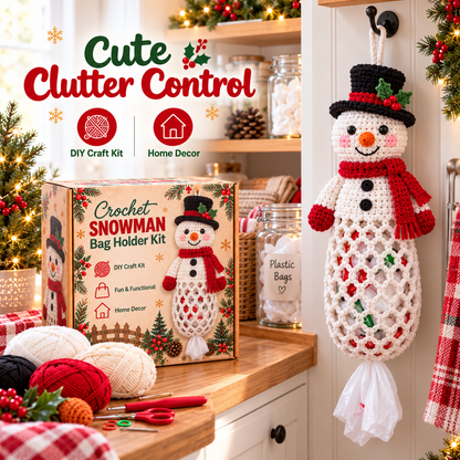🎄🧶 Stitch a Little Christmas Helper | Crochet Bag Holder DIY Kit