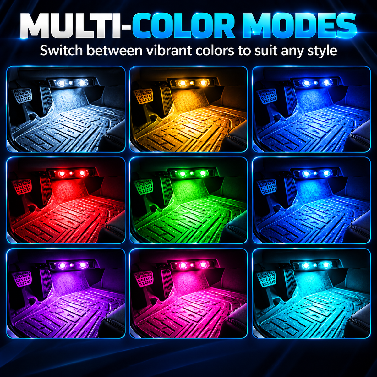 🚗✨ Step In. Light Up. | Automatic Car Interior Ambient Lights