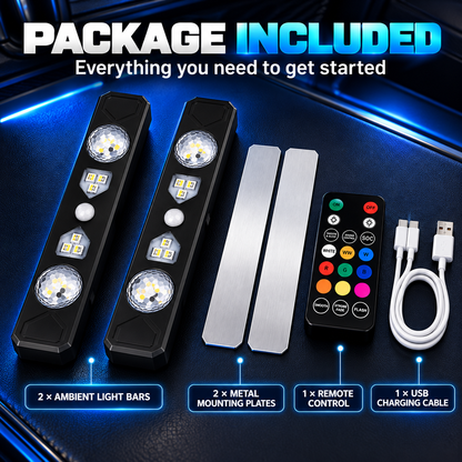 🚗✨ Step In. Light Up. | Automatic Car Interior Ambient Lights