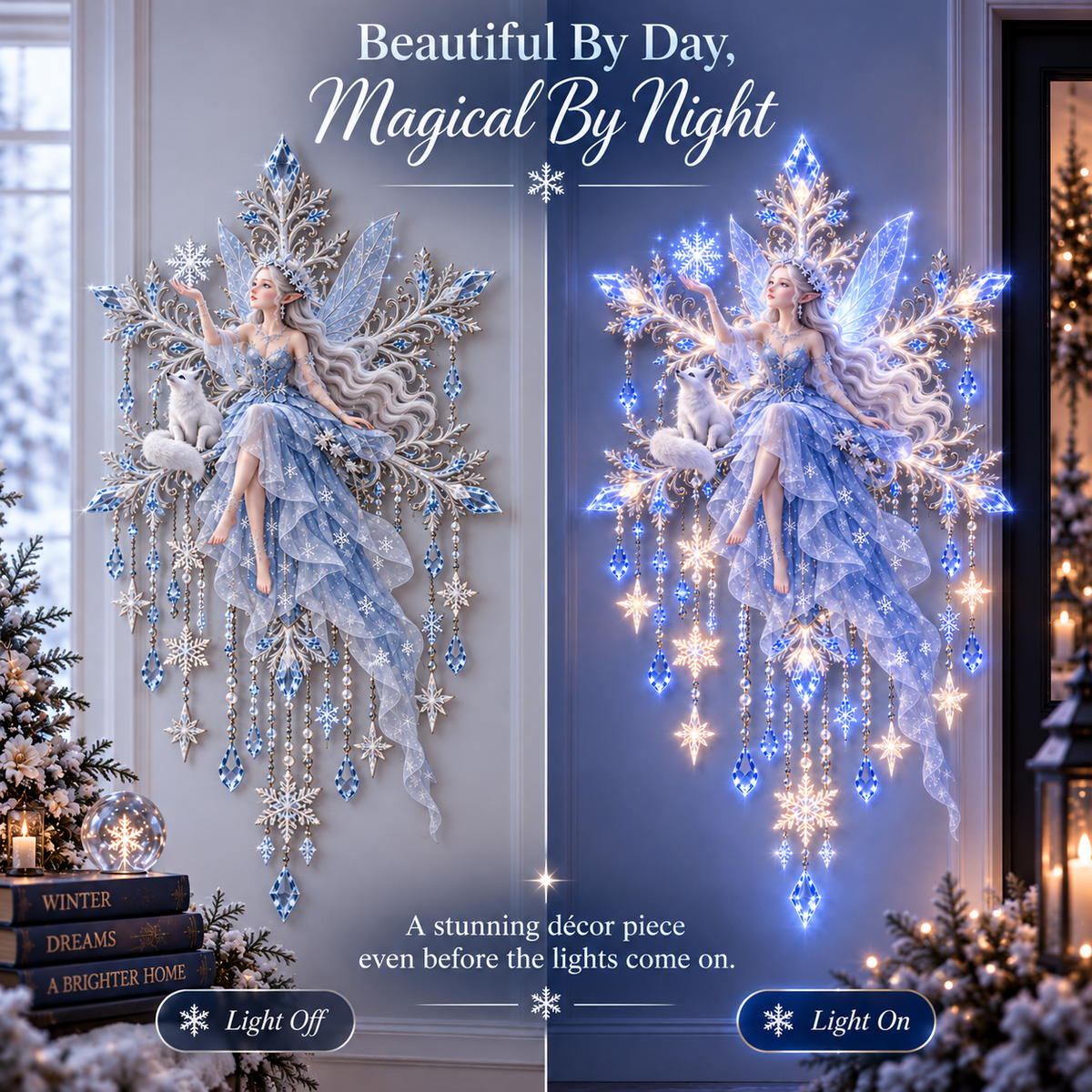 ✨ Starlit Snow Elf™ | Magical Winter Wall Decor