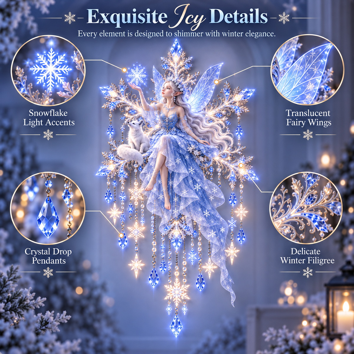 ✨ Starlit Snow Elf™ | Magical Winter Wall Decor