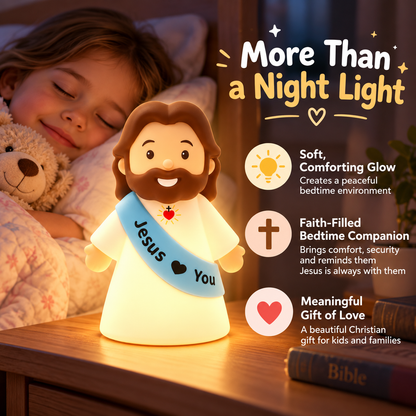 ❤️✝️ Loved by Jesus™ | Cute Glowing Christian Night Light