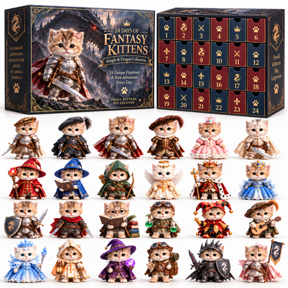 ⚔️ Kittens of the Dragon Realm | 24-Day Fantasy Advent Calendar