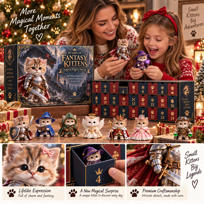 ⚔️ Kittens of the Dragon Realm | 24-Day Fantasy Advent Calendar
