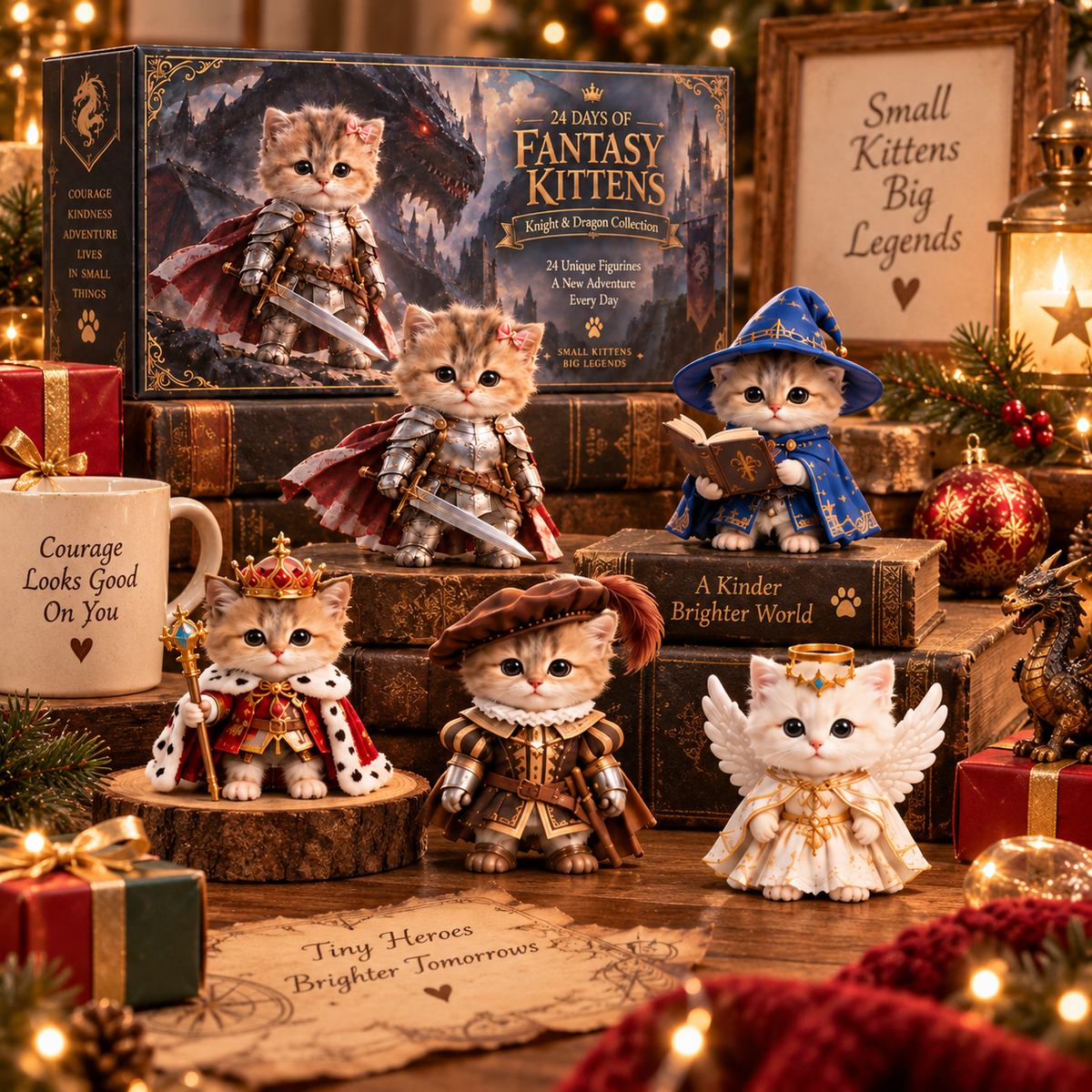 ⚔️ Kittens of the Dragon Realm | 24-Day Fantasy Advent Calendar