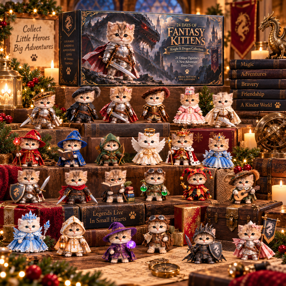 ⚔️ Kittens of the Dragon Realm | 24-Day Fantasy Advent Calendar