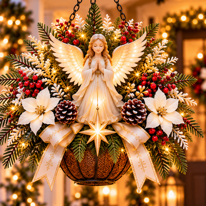 ✨ Angels Above, Peace Within | Christmas Porch Hanging Decor