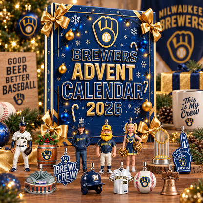🎄⚾ Brewers 2026 Advent Calendar – 24 Days of Baseball-Themed Holiday Surprises & Collectibles