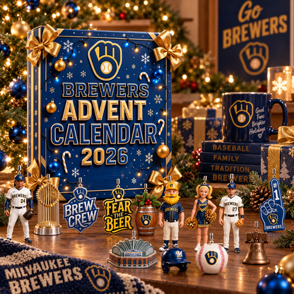 🎄⚾ Brewers 2026 Advent Calendar – 24 Days of Baseball-Themed Holiday Surprises & Collectibles
