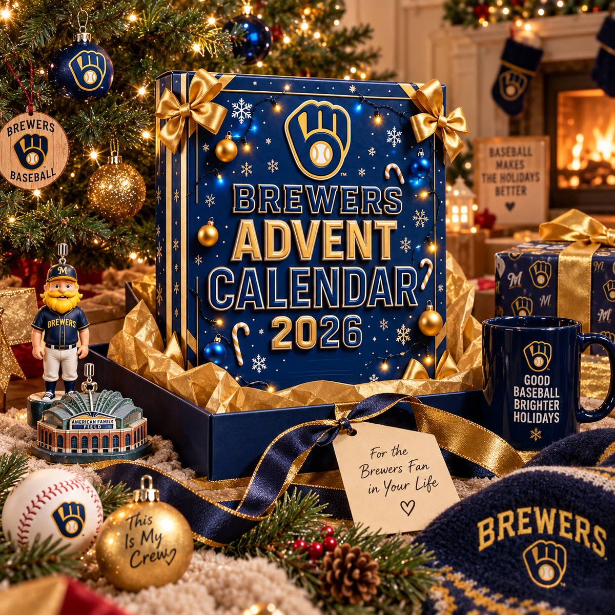 🎄⚾ Brewers 2026 Advent Calendar – 24 Days of Baseball-Themed Holiday Surprises & Collectibles