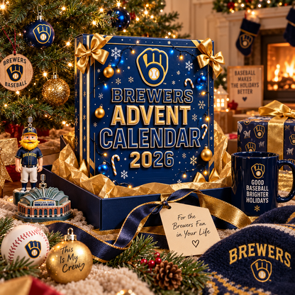 🎄⚾ Brewers 2026 Advent Calendar – 24 Days of Baseball-Themed Holiday Surprises & Collectibles