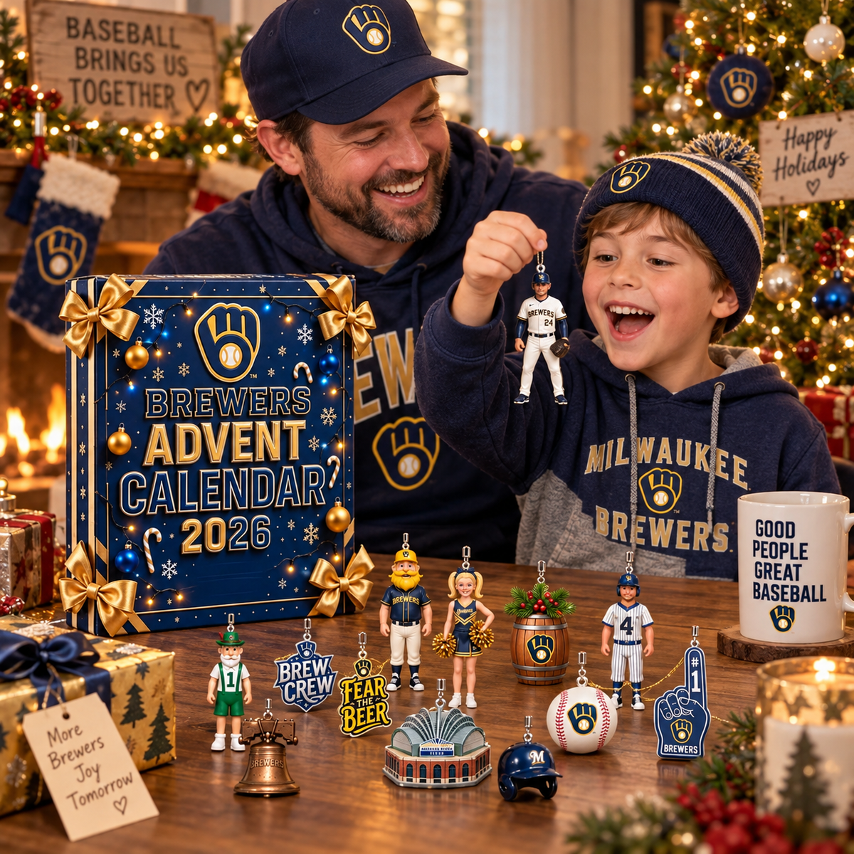🎄⚾ Brewers 2026 Advent Calendar – 24 Days of Baseball-Themed Holiday Surprises & Collectibles