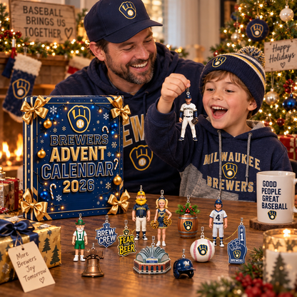 🎄⚾ Brewers 2026 Advent Calendar – 24 Days of Baseball-Themed Holiday Surprises & Collectibles