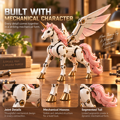 🦄⚙️ Mechanical Unicorn Egg - 2-in-1 Transforming Mechanical Figure