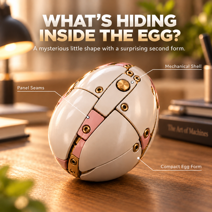 🦄⚙️ Mechanical Unicorn Egg - 2-in-1 Transforming Mechanical Figure