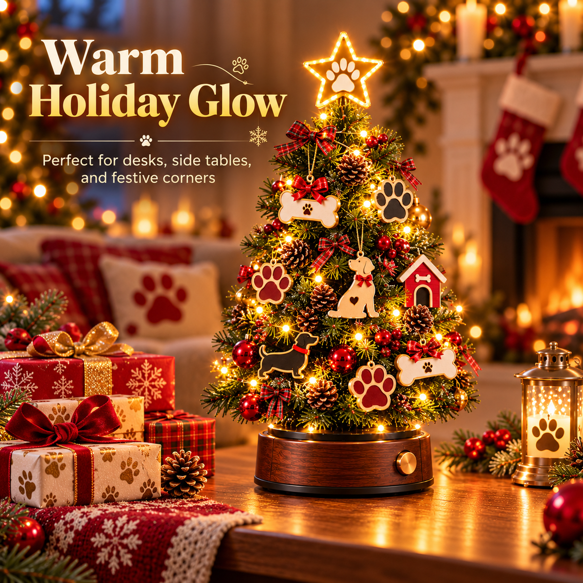 ✨ Christmas with Paws™ | Lighted Dog-Themed Holiday Tree