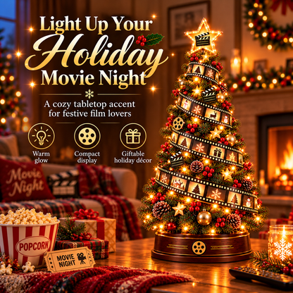 🎬🎄 Film Strip Christmas Tree Light – Lighted Holiday Tree for Movie Lovers
