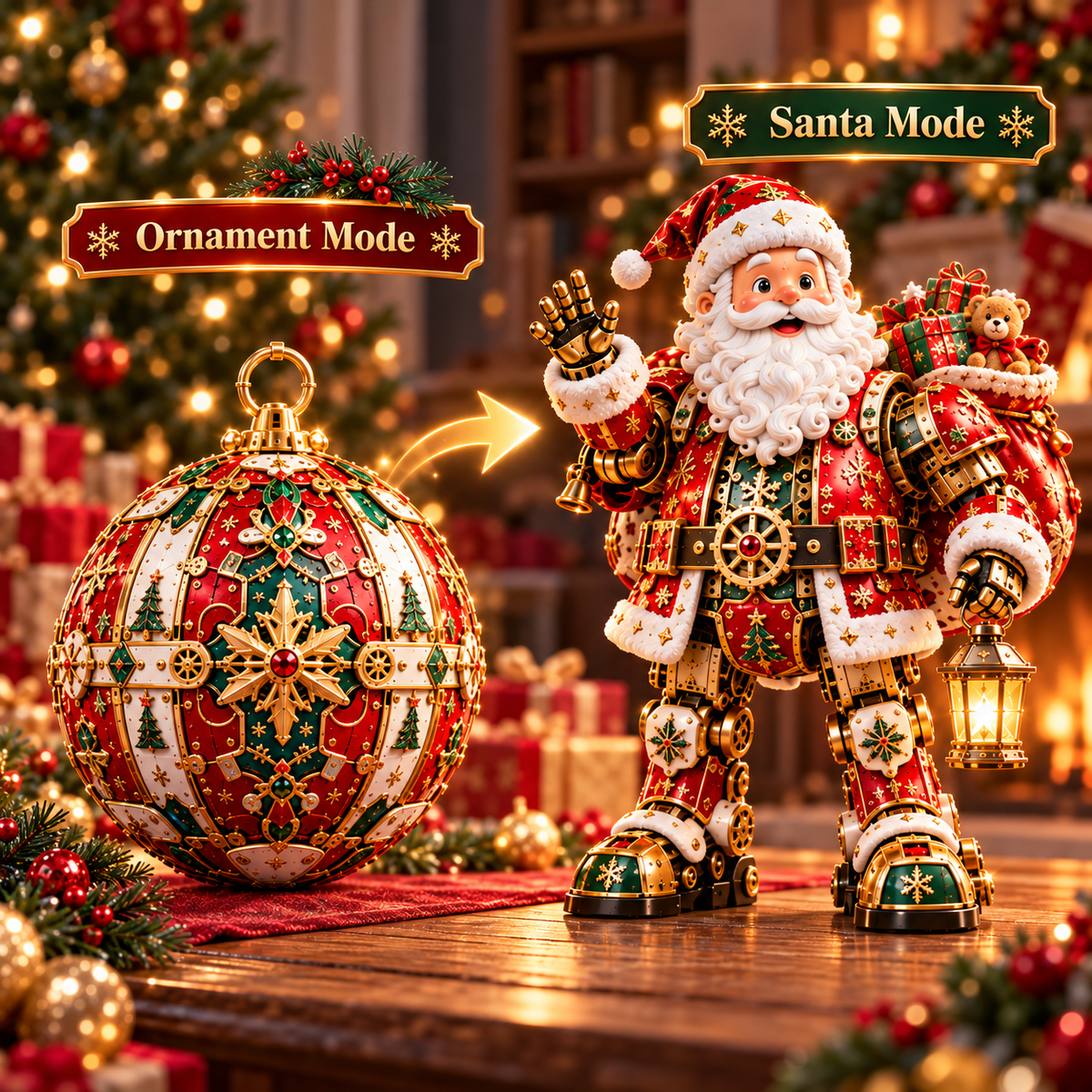 🎅✨ Santa Surprise™ | 2-in-1 Transforming Christmas Ornament