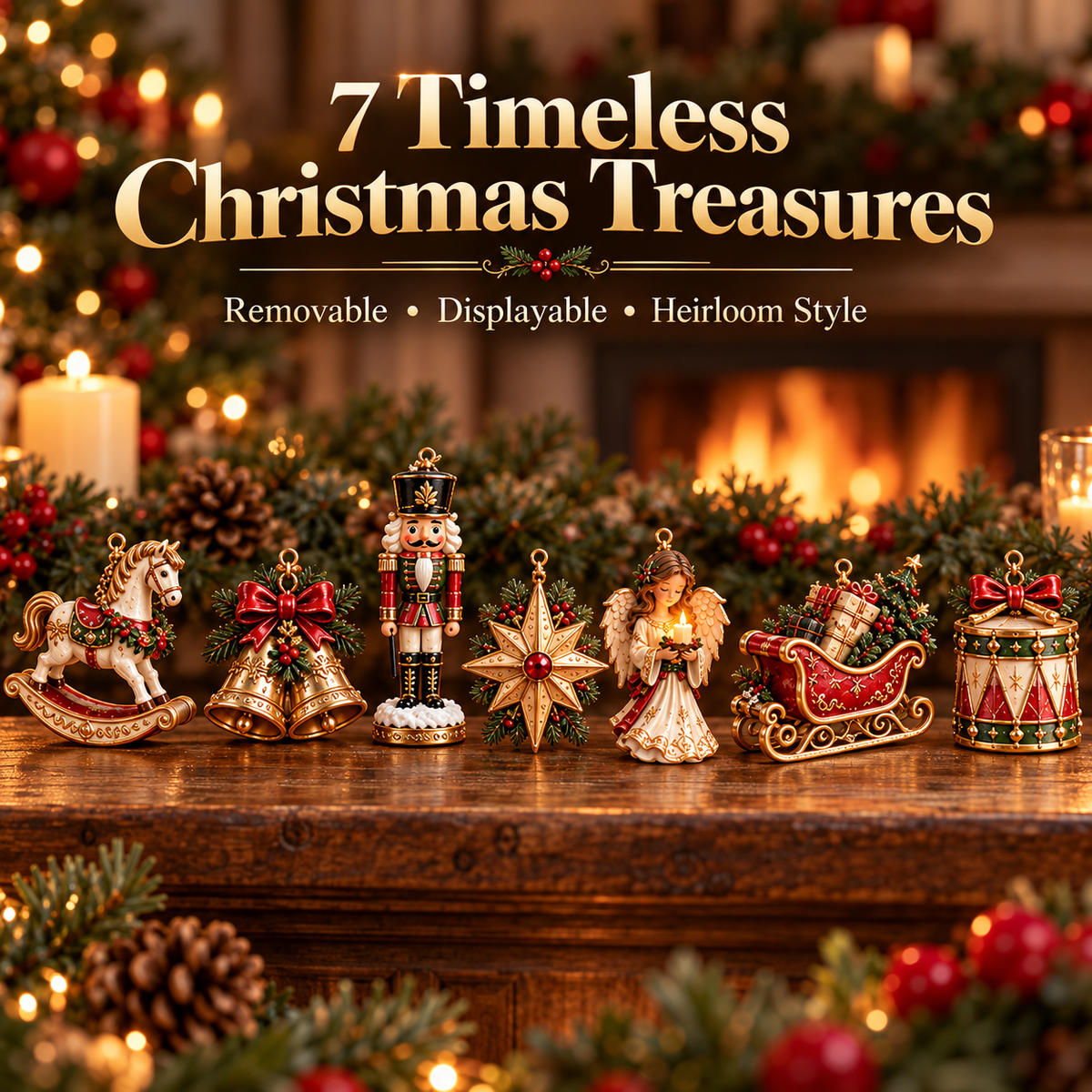 🎄✨ Christmas Heirloom Collection™ | 7-Piece Vintage Garland Set