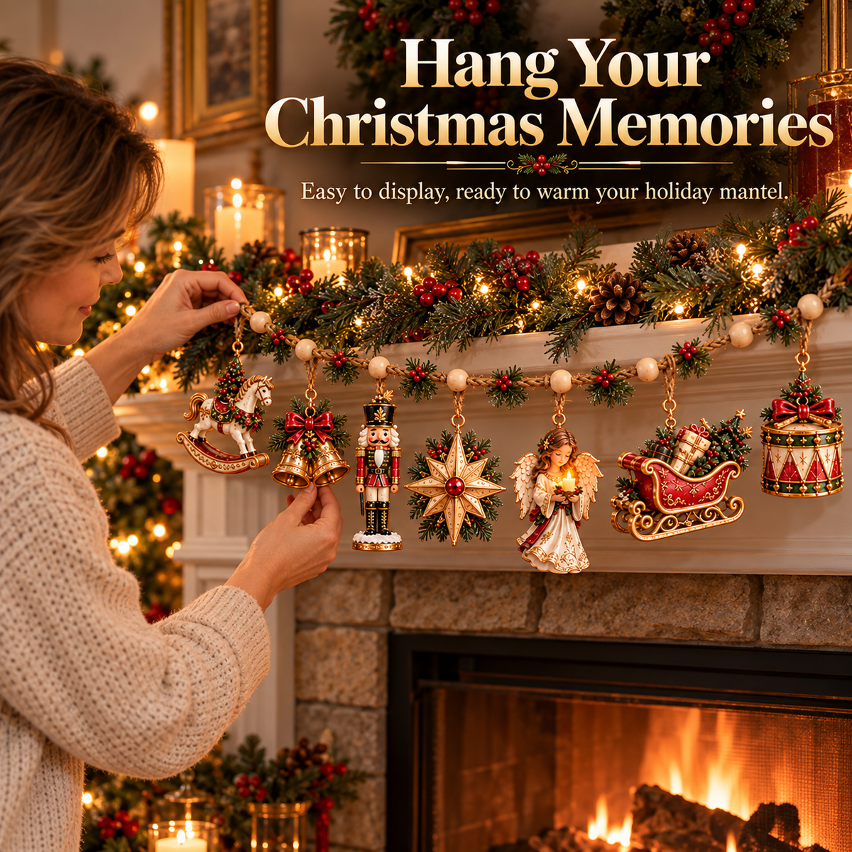 🎄✨ Christmas Heirloom Collection™ | 7-Piece Vintage Garland Set
