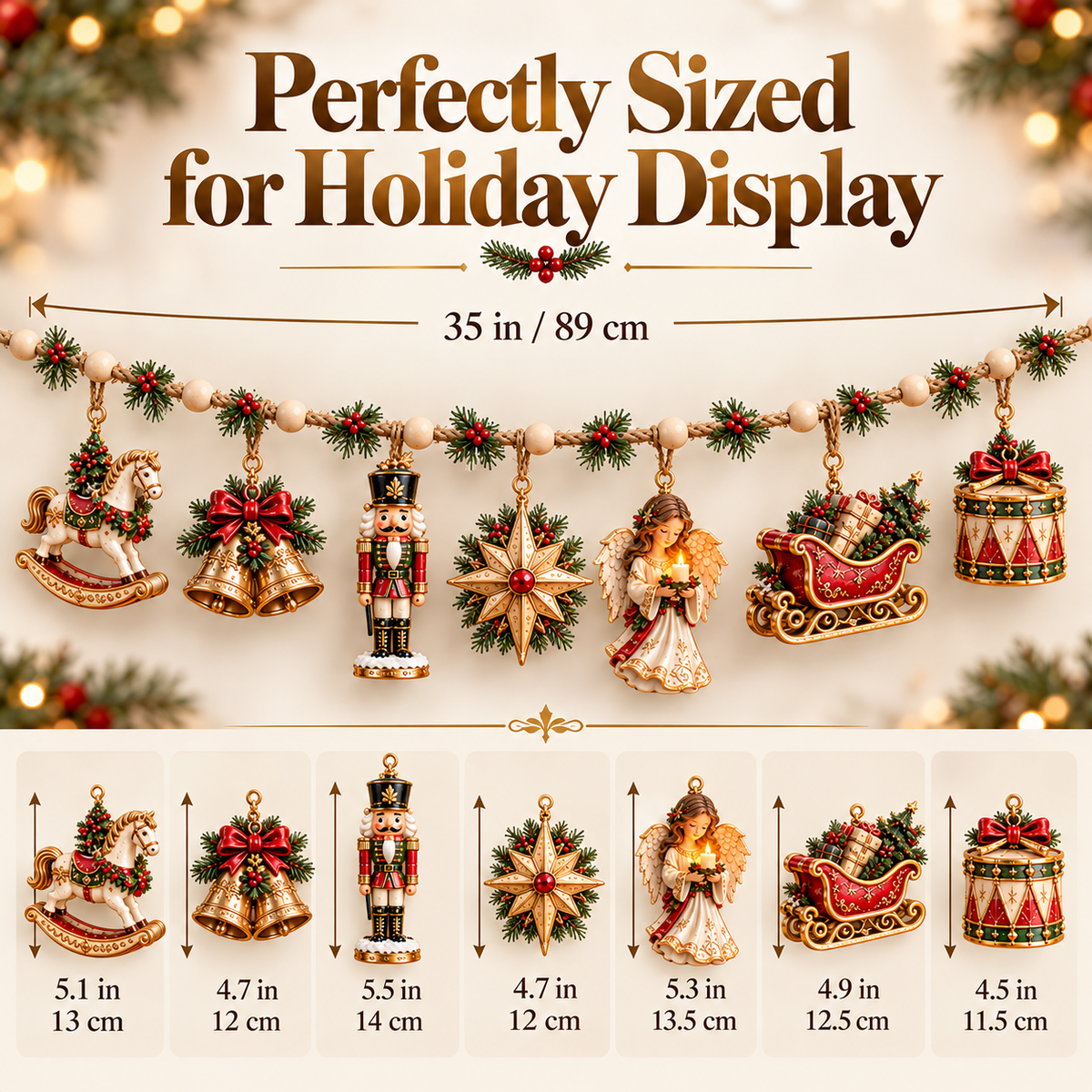 🎄✨ Christmas Heirloom Collection™ | 7-Piece Vintage Garland Set
